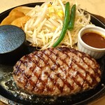 肉食堂 優 - ハンバーグ