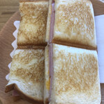 ポロックコーヒー - ホットサンドハムチーズ　650円