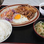 ターミナル食堂 - しょうが焼き定食。