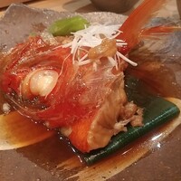 鮨丸 - 金目のカブト煮付け