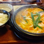 韓国風食堂 富味 - ホルモン鍋うどん入り！