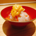 馳走 ぬくゐ - 酢の物ウニのせ