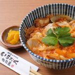 Oyako-don (Chicken and egg bowl) set meal