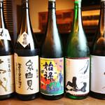 鍬焼きと日本酒　内山田