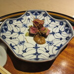 銀座うち山 - 宮崎県尾崎牛＆フキ味噌