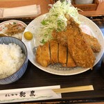 とんかつ和泉 - ミニロース＆アジフライ（20.2）