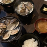 Hamaguri Ittaku - 焼き蛤としゃぶしゃぶと味噌汁