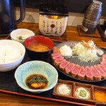 牛かつ専門店 うし寅 - 2019年8月　牛かつ定食L（200ｇ）【1800円】