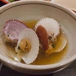 手打ち蕎麦 たがた - 帆立の幼魚