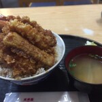 Tendon'Ya Fukusuke - 特上天丼+味噌汁