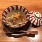 Otonari Kukuzen - 海老芋の饅頭　蟹と雲丹の餡かけ