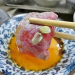 焼肉 こじま - 特選黒毛和牛炙りウチヒラ税抜1500円