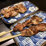 焼鳥 骨付鳥 田中屋 - ハツとキモ