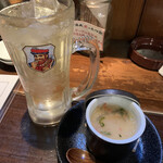 Gyouza Banchou Honoono Motsuya Jinsuke - 茶碗蒸しのお通しは初めてです。