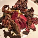 横浜馬車道 旬の肉料理イタリアン オステリア・アウストロ - 2020.1.  3週間半熟成青首鴨のいろいろな部位盛り合わせ