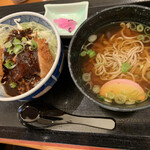 おぎ野 - ミニ味噌カツ丼とミニ蕎麦