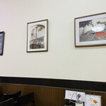 エビアンコーヒー - 店内壁面