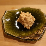 すし処 睦月 - 裏漉しした鮟肝：奈良漬けの食感が面白い