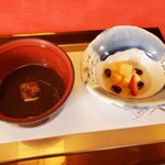 日本料理 錦茶房 - おしるこ　あんみつ