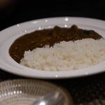 銀座 古川 - ひき肉とナス