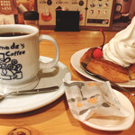 コメダ珈琲店 - ミニシロノワールセット