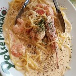 ドルチェモスカート 西宮北口店 - 蟹と海老のカルボナーラ