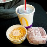 マクドナルド - ハンバーガー￥110＆スイートコーン￥230＆ゼロコーラM￥220