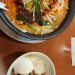 Kourakuen - 辛し味噌野菜タンメン&玉丼 ￥1060