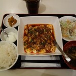 錦里 - 麻婆豆腐定食、900円