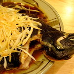 菜根譚 北海道中華 - ヒゲタ醤油本膳超特選を羅臼昆布で昆布醤油にして使用