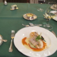 メインダイニングルーム 三笠 - 鮮魚と帆立貝柱のポワレ