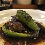 ゆたか - ピーマン肉詰め ウスターソース