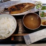 キッチンなかむら - 焼魚定食（ｻﾝﾏ開き）