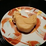 肉うち山 - 鮟肝と鶏そぼろの最中