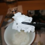 上越やすだ - お通し　千代のコシヒカリ