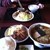 ごはん屋 花りん - 料理写真:欲張りセット（900円）と、鶏唐揚げ定食（780円）