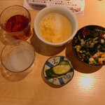 松尾ジンギスカン - ブッュフェのサラダやスープ