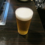 Tsukishima Meibutsu Monja Daruma - ｢生ビール(エーデルピルス/小)｣です。