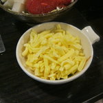 Tsukishima Meibutsu Monja Daruma - チーズは別皿にできます。