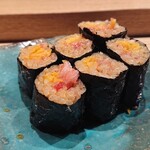 鮨なかもと - トロタク巻き