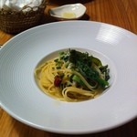 BISTRO La Plume - 桜エビと新わかめのパスタ