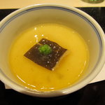 澤いち - スッポンエンペラの玉締め（茶わん蒸し）アップ