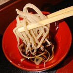 十割蕎麦まちだ - 麺のリフトアップ(田舎)