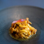 プレゼンテ スギ - 2020.1 館山イノシシ肩ロースとタマゴタケのソテー（オリーブオイルと塩のみで味付け）