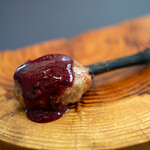 プレゼンテ スギ - 2020.1 鴨モモ肉のポルペッティ ブルーベリーと赤紫蘇のソース