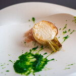 プレゼンテ スギ - 2020.1 蕪（昆布水で4時間煮上げた蕪をバターソテー パルマ生ハムの削り節 蕪の葉のソース）