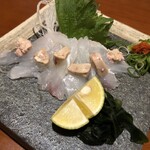 町屋酒場りとも - カワハギ造り