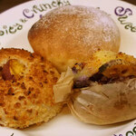 オーガニックパン工房　それいゆ - 自家製ベジカレーパン、プチそれいゆ、
      金時豆のベジチリコンカンドッグ。