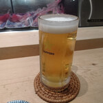 勇喜寿司 - 生ビール
