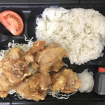 Nakachaka - ジューシー唐揚げの鶏ぽん定食1150円